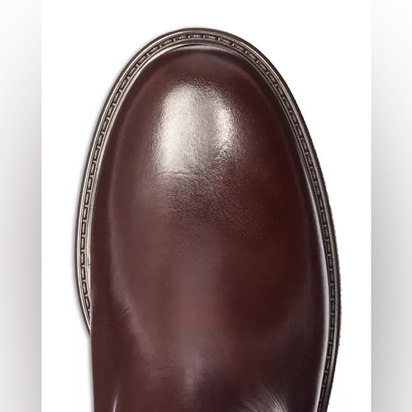 Stuart Weitzman Over-the-Knee Leather Boots in Dark Brown - Picture 2 of 4